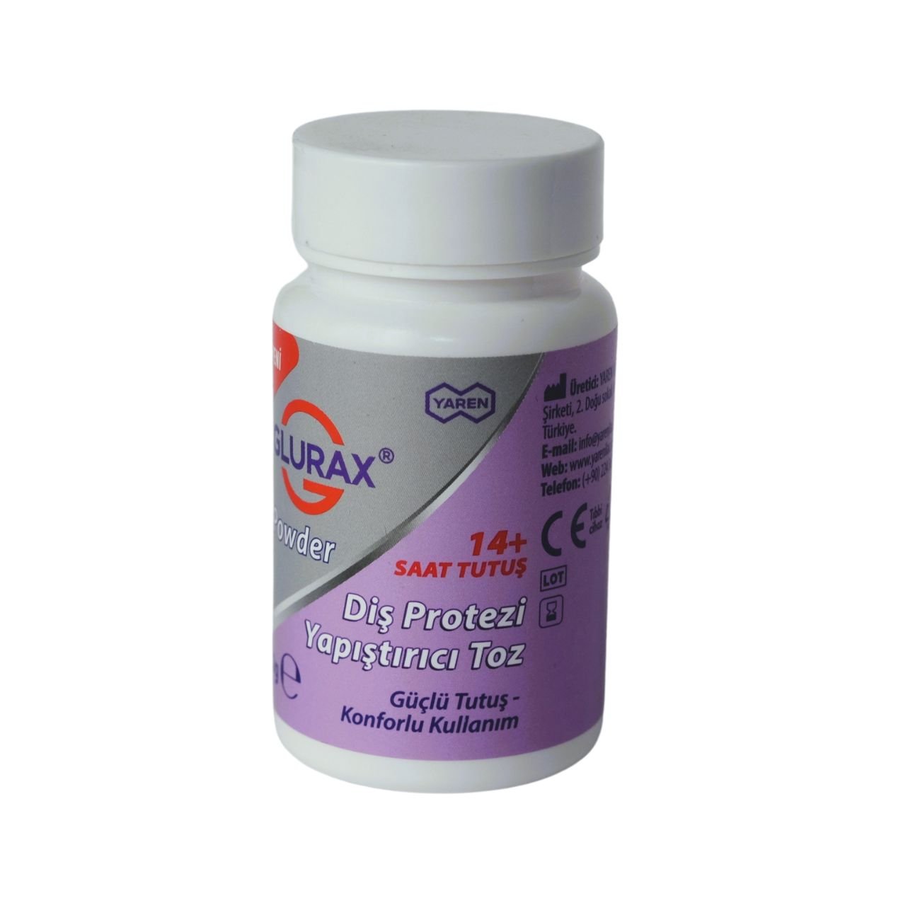 GLURAX POWDER Diş Protezi Yapıştırıcı Toz - Glurax