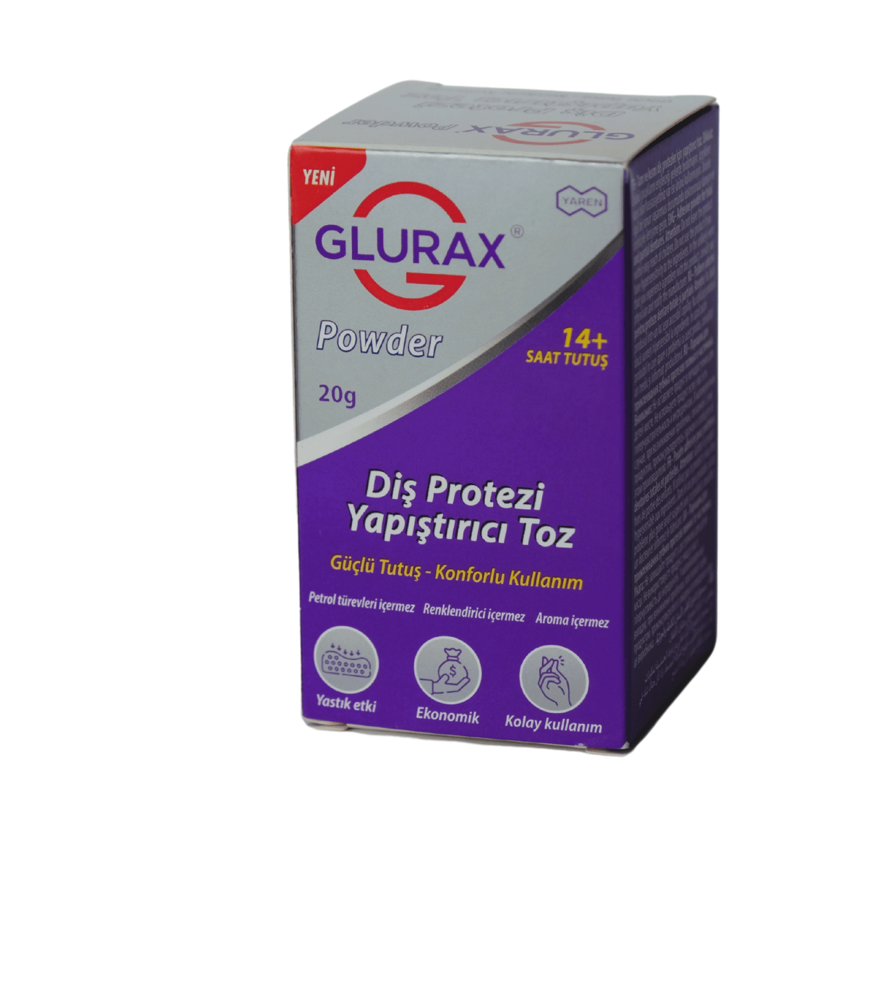 GLURAX POWDER Diş Protezi Yapıştırıcı Toz - Glurax